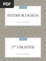 Interior Design course break down