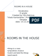 Rooms in A House - Vocabulary