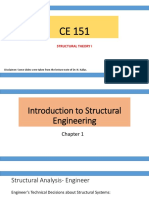 Structural Theory I: Disclaimer: Some Slides Were Taken From The Lecture Note of Dr. N. Kallas