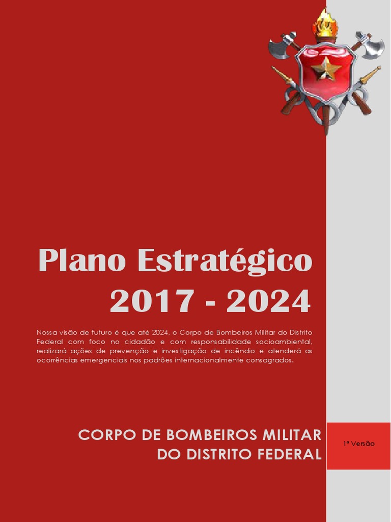 Plano Estratégico CBMDF 2017-2024 V6 | PDF | Planejamento estratégico ...