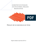 Pensum Escuela de Artes Vigente DESDE II-2010 PDF