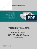 Parts List Manual 69UG15 Tier 4 UG2001-2050 Series: Container Refrigeration