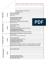 Spanish Personal Income Tax Template