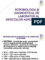 Microbiologia Şi Diagnosticul de Laborator Al Infecţiilor Aerogene