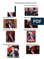 Los Presidentes Del Peru Desde 1975 Hasta La Actulidad