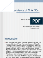 Nguyen Quang Hong - Earliest Evidence of - Chu Nom