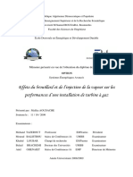 Effets Du Brouillard Et de L'injection de La Vapeur