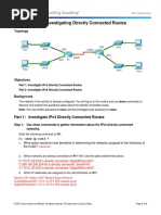 1.3.2.5 Packet Tracer - Investigating Directly Connected Routes Instructions