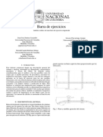 Informe Mec Solidos: Analisis de Una Barra de Ejercicio