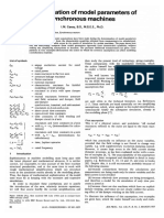 Determiancion de Parametros Para El Modelo de Maquina Sincrona