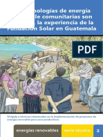 02 Tecnologías de Energía Renovable Comunitaria Son Posibles