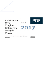 MTQ Tingkat Kelurahan Monjok Timur PDF