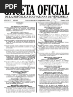 Gaceta Oficial 41719 Sumario