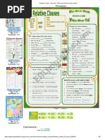 Preview:: Relative Clauses-Exercises (B&W Version Included)