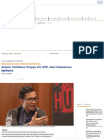 Jokowi Terbitkan Perppu UU KPK, Aksi Mahasiswa Berhenti