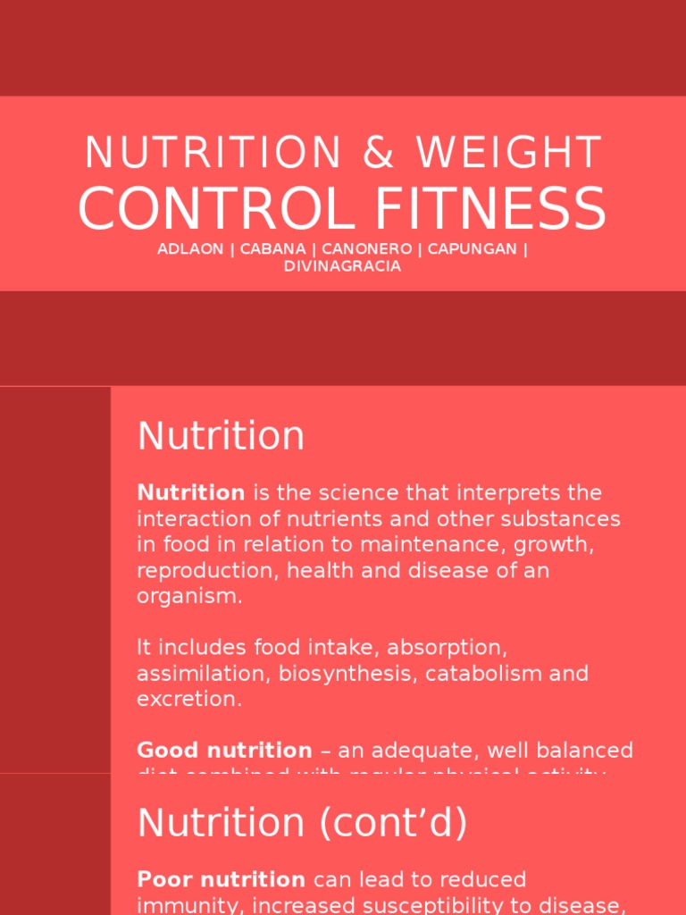 Essential Nutrients for Health & Fitness | PDF | Nutrition | Diet ...