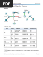 7.4.1.2 Packet Tracer - Skills Integration Challenge Instructions