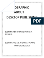 Infographic About Desktop Publishing: Submitted BY: Lormilychristine R. Mellano