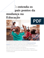 Principais Pontos Da Mudança BNCC