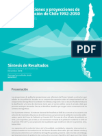 Sintesis Estimaciones y Proyecciones de La Poblacion Chile 1992 2050 PDF
