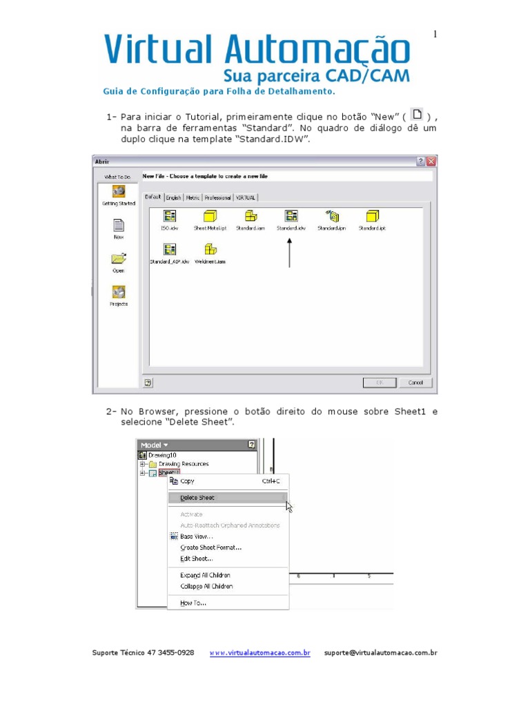 Configuração de Template no Inventor | PDF | Programas | Informática