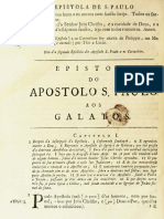 Novo Testamento Almeida 1693 - Epístola de Paulo Aos Gálatas