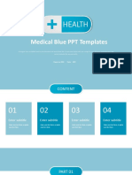 Medical Blue PPT Templates: Reporter:XXX Date XXX