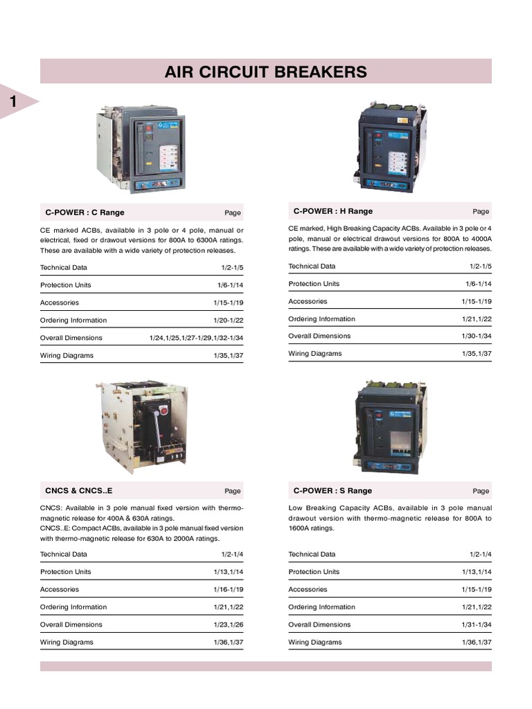 Air Circuit Breaker | PDF | Power Supply | Electricity