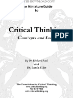 Critical Thinking Concepts and Tools - A