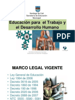 Organizacion y Funcionamiento Instituciones de Educacion para El Trabajo y El Desarrollo Humano PDF