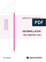 Nihon Kohden TEC-7600, 7700 - Service Manual PDF