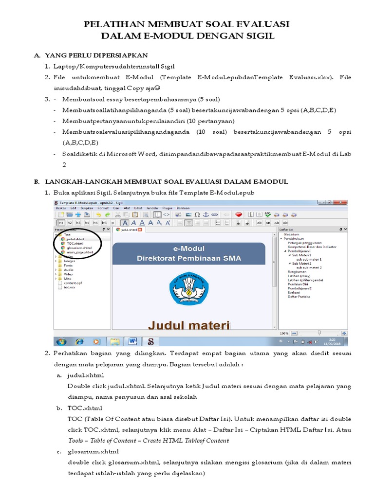 MEMBUAT e-MODUL SOAL EVALUASI | PDF | Komputer