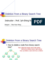 Deletion From A Binary Search Tree