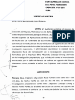 Casacion-01-2011-Piura-Legis.pe_auto de Formalizacion No Se Puede Cuestionar Por Tutela