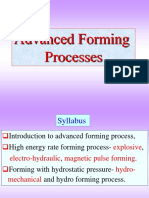 Unit-V (Advanced Forming Processes)