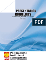 PIM Presentation Guidelines Sixth Edition