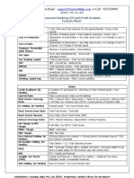 Formulae - Sheet - Corporate Banking, RM and Credit Analysis