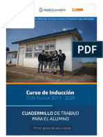 PRIMER GRADO Cuadernillo Alumno 2019-2020