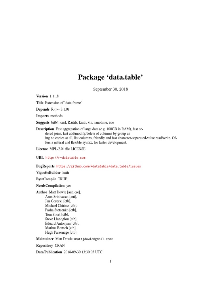 Data Table PDF | PDF | C (Programming Language) | Array Data Structure