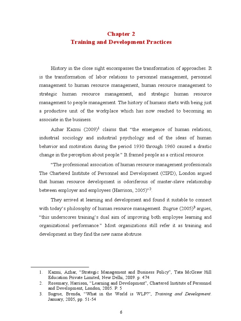 Chapter 2 Training and Development Pract PDF | Download Free PDF