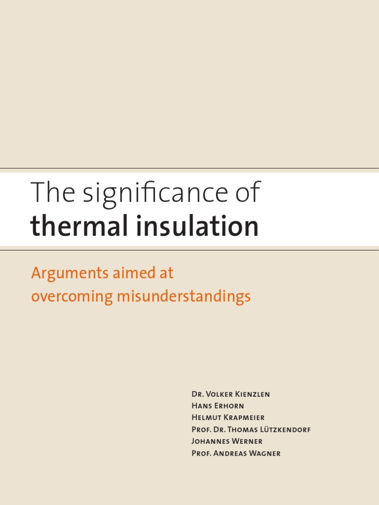 Importance of Thermal Insulation Explained | PDF | Building Insulation ...