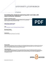 Edinburgh Research Explorer: Correlating The Chemical Engineering Plant Cost Index With Macro-Economic Indicators