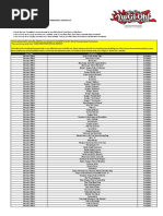 2017 Yu-Gi-Oh! Forbidden List | PDF | Leisure | Sports
