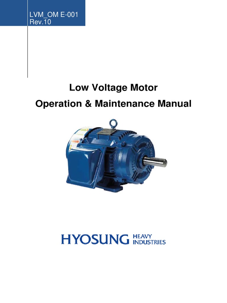 (Manual) Low Voltage Motors Manual English Sep2019 PDF Belt