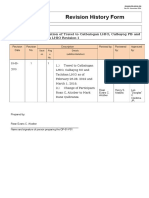 Revision History Form: Confirmation of Travel To Catbalogan LHIO, Calbayog PB and Tacloban LHIO Revision 1