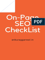 On Page Seo Checklist PDF