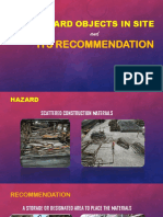 Hazard Objects in Site: Its Recommendation