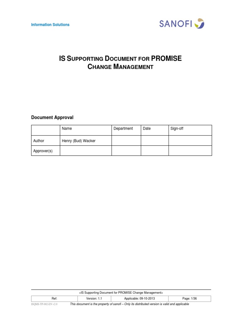 PROMISE Change Management Guide | PDF | Computing | Computing And ...