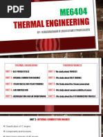 Thermal Engineering: By-Kirubakaran B (Assistan T Professor)