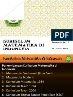 Kurikulum Matematika Di Indonesia PDF